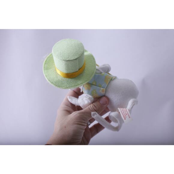 Annalee, Spring Easter Mouse in Green Hat, Soft Figure, Holiday Decor, - Picture 2 of 2